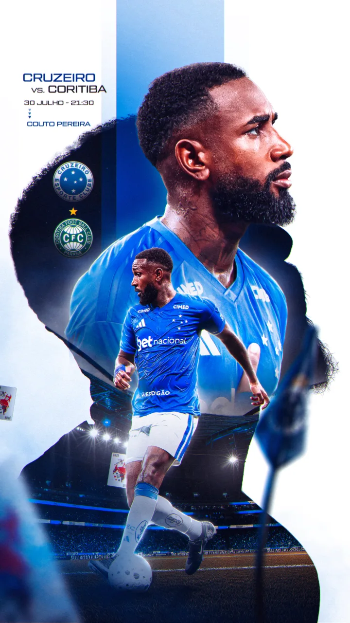 Arte de matchday: Cruzeiro × Coritiba