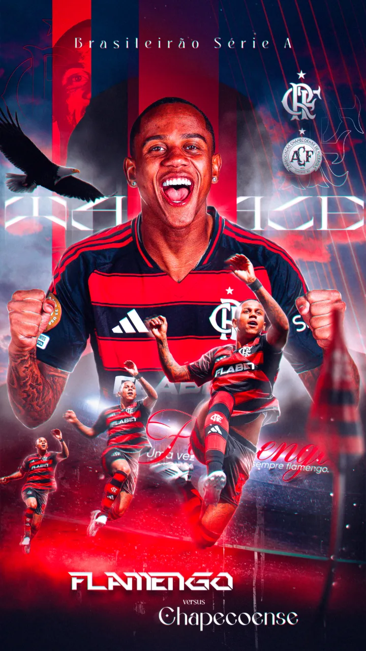 Arte de matchday: Flamengo × Chapecoense, Brasileirão Série A
